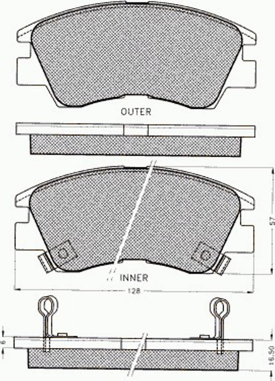 Pex 7220 - Kit de plaquettes de frein, frein à disque cwaw.fr