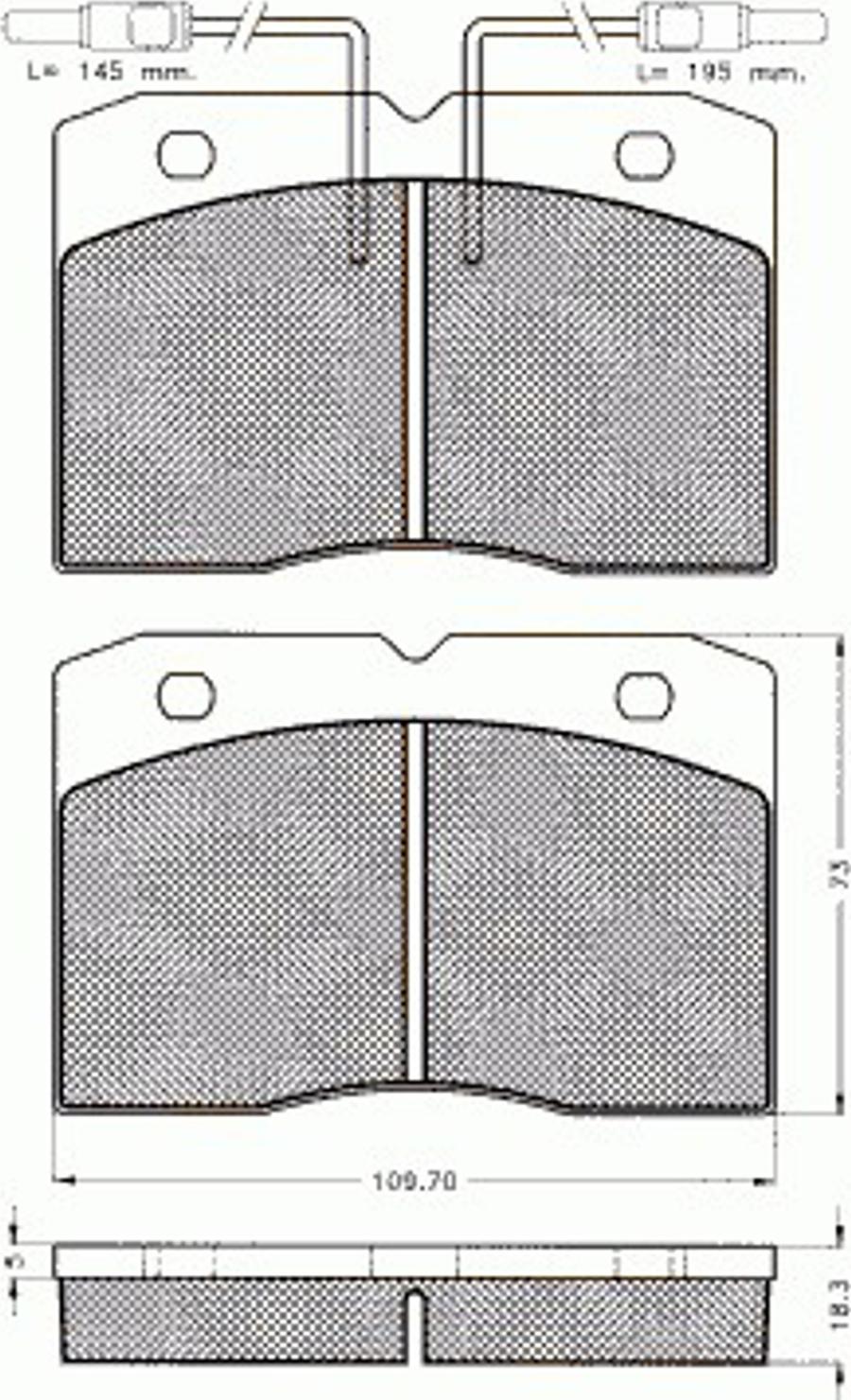 Pex 7271 - Kit de plaquettes de frein, frein à disque cwaw.fr