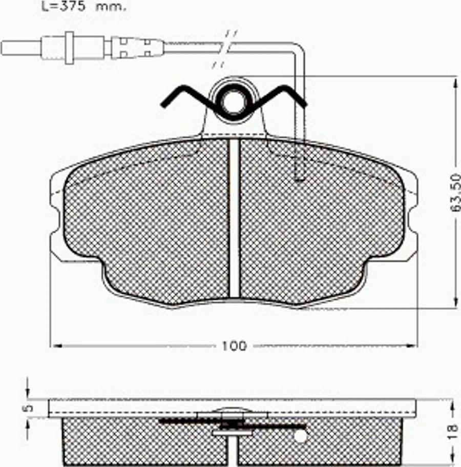 Pex 7273 - Kit de plaquettes de frein, frein à disque cwaw.fr