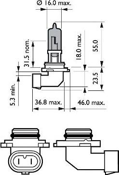 PHILIPS 9006WVUB1 - Ampoule, projecteur longue portée cwaw.fr