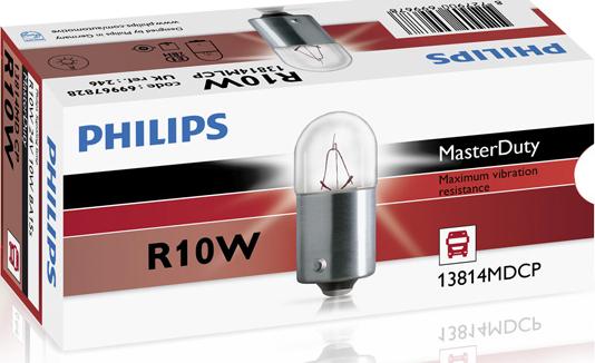 PHILIPS 13814MDCP - Ampoule, feu éclaireur de plaque cwaw.fr