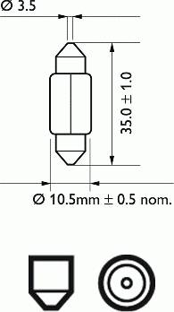 PHILIPS 12844 - Ampoule, éclairage d'entrée cwaw.fr