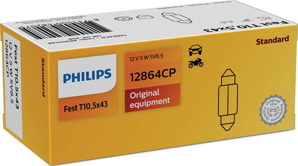 PHILIPS 12864CP - Ampoule, feu éclaireur de plaque cwaw.fr