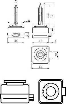 PHILIPS 42403XV2S2 - Ampoule, projecteur principal cwaw.fr