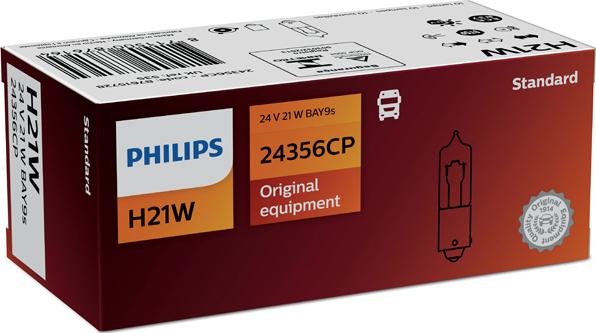 PHILIPS 24356CP - Ampoule, feu clignotant cwaw.fr