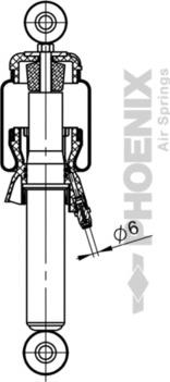 Phoenix CD 075 119 021 - Ressort pneumatique, suspension pneumatique cwaw.fr