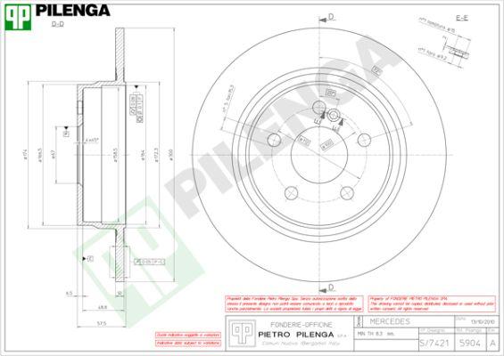 Pilenga 5904 - Disque de frein cwaw.fr