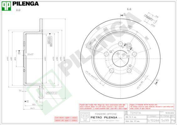 Pilenga 5499 - Disque de frein cwaw.fr