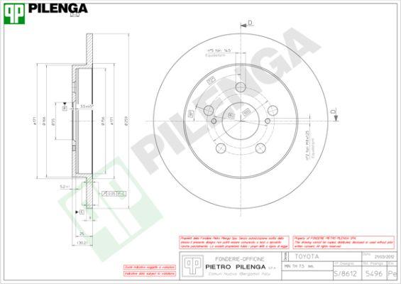 Pilenga 5496 - Disque de frein cwaw.fr