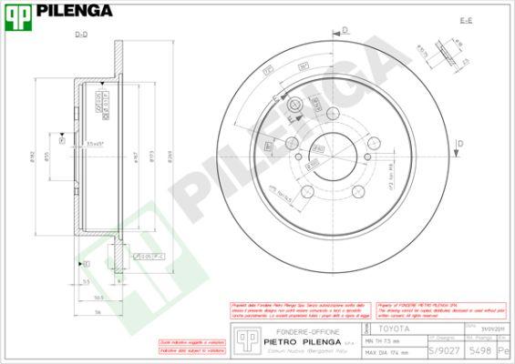 Pilenga 5498 - Disque de frein cwaw.fr