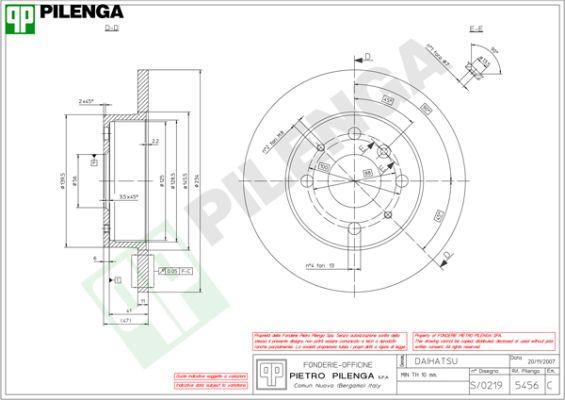 Pilenga 5456 - Disque de frein cwaw.fr