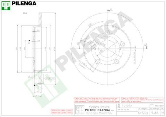 Pilenga 5485 - Disque de frein cwaw.fr