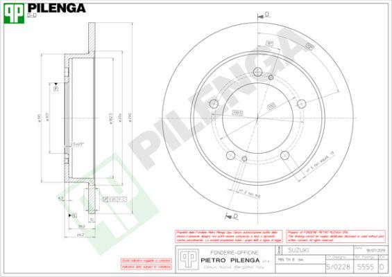 Pilenga 5555 - Disque de frein cwaw.fr