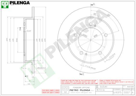 Pilenga 5557 - Disque de frein cwaw.fr