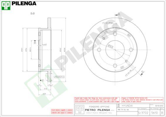 Pilenga 5610 - Disque de frein cwaw.fr