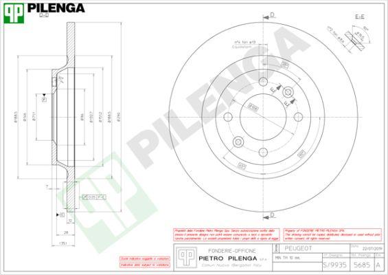 Pilenga 5685 - Disque de frein cwaw.fr