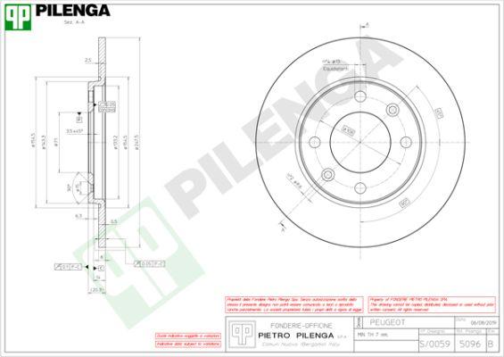 Pilenga 5096 - Disque de frein cwaw.fr