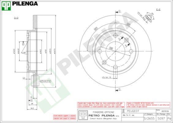 Pilenga 5097 - Disque de frein cwaw.fr