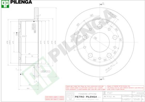 Pilenga 5048 - Disque de frein cwaw.fr