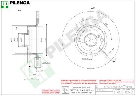 Pilenga 5054 - Disque de frein cwaw.fr