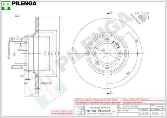 Pilenga 5010 - Disque de frein cwaw.fr