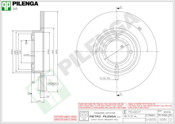 Pilenga 5084 - Disque de frein cwaw.fr