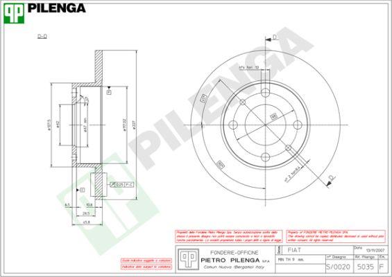 Pilenga 5035 - Disque de frein cwaw.fr