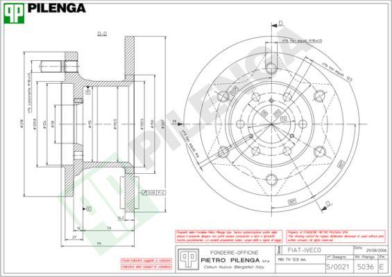 Pilenga 5036 - Disque de frein cwaw.fr