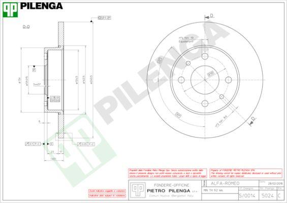 Pilenga 5024 - Disque de frein cwaw.fr