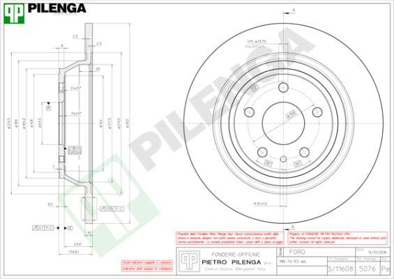 Pilenga 5076 - Disque de frein cwaw.fr