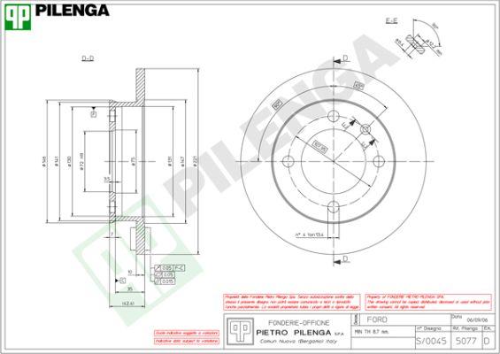 Pilenga 5077 - Disque de frein cwaw.fr