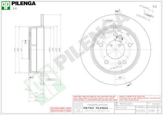 Pilenga 5195 - Disque de frein cwaw.fr