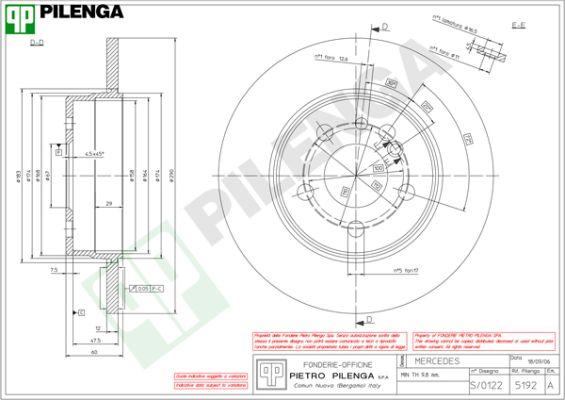 Pilenga 5192 - Disque de frein cwaw.fr