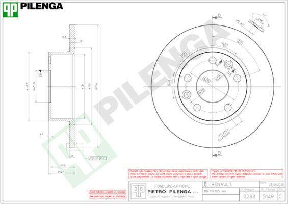 Pilenga 5149 - Disque de frein cwaw.fr