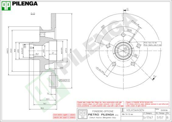 Pilenga 5157 - Disque de frein cwaw.fr