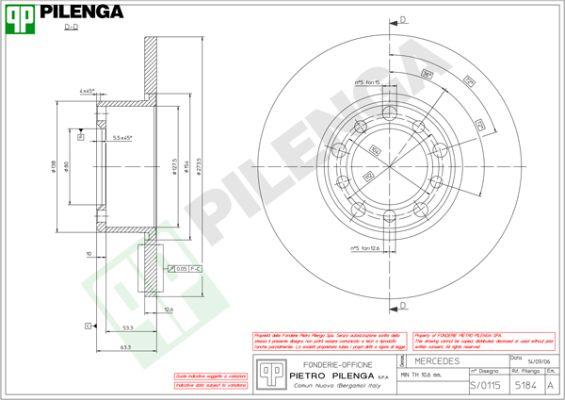 Pilenga 5184 - Disque de frein cwaw.fr