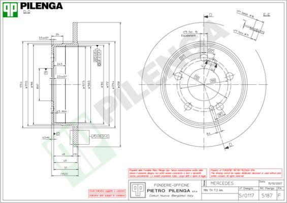 Pilenga 5187 - Disque de frein cwaw.fr