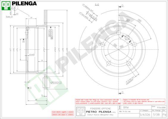 Pilenga 5138 - Disque de frein cwaw.fr