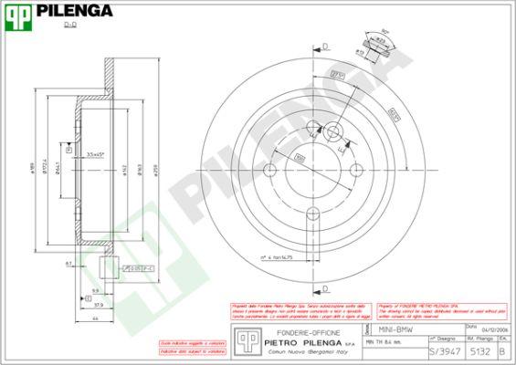 Pilenga 5132 - Disque de frein cwaw.fr