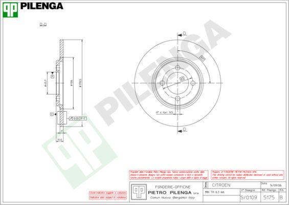 Pilenga 5175 - Disque de frein cwaw.fr