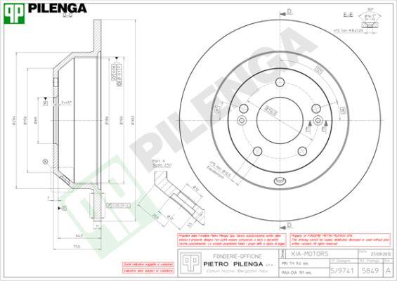 Pilenga 5849 - Disque de frein cwaw.fr