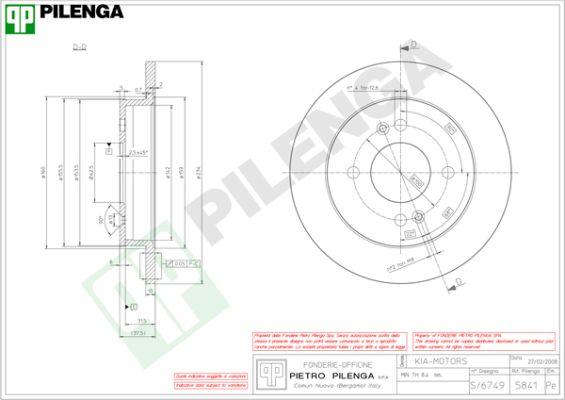 Pilenga 5841 - Disque de frein cwaw.fr