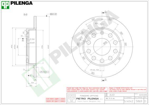 Pilenga 5869 - Disque de frein cwaw.fr