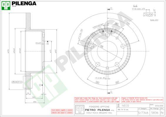 Pilenga 5836 - Disque de frein cwaw.fr