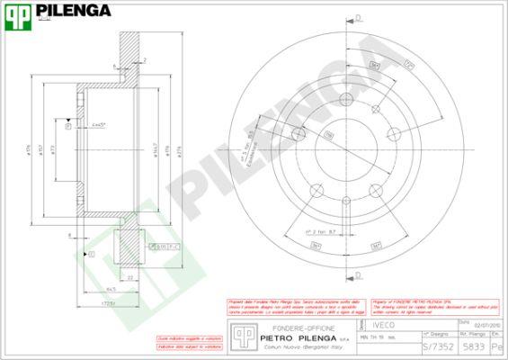 Pilenga 5833 - Disque de frein cwaw.fr