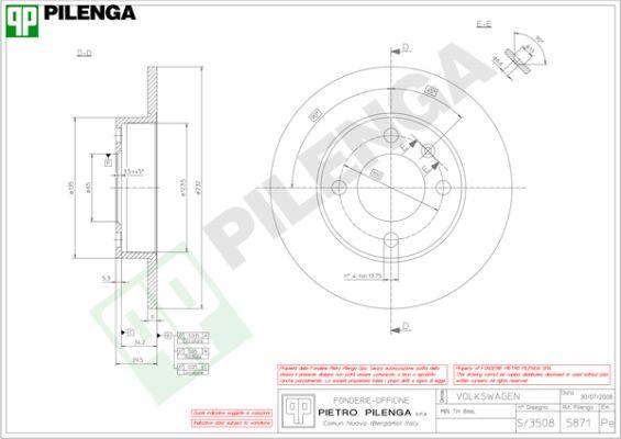 Pilenga 5871 - Disque de frein cwaw.fr