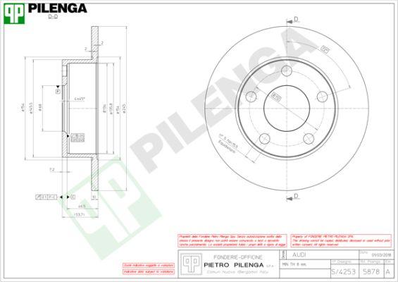 Pilenga 5878 - Disque de frein cwaw.fr