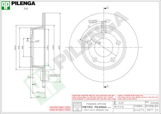 Pilenga 5877 - Disque de frein cwaw.fr