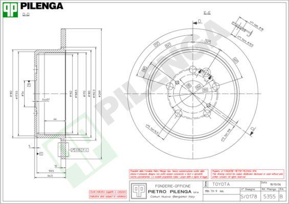 Pilenga 5355 - Disque de frein cwaw.fr