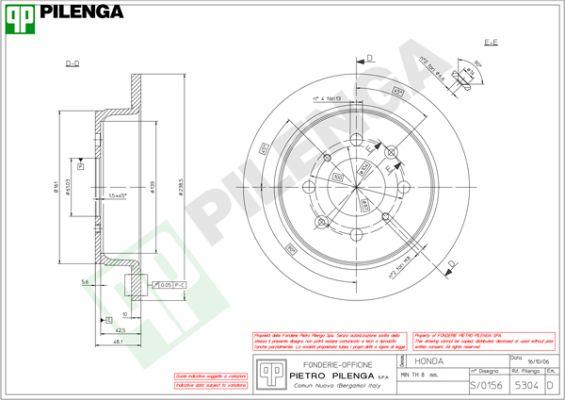 Pilenga 5304 - Disque de frein cwaw.fr